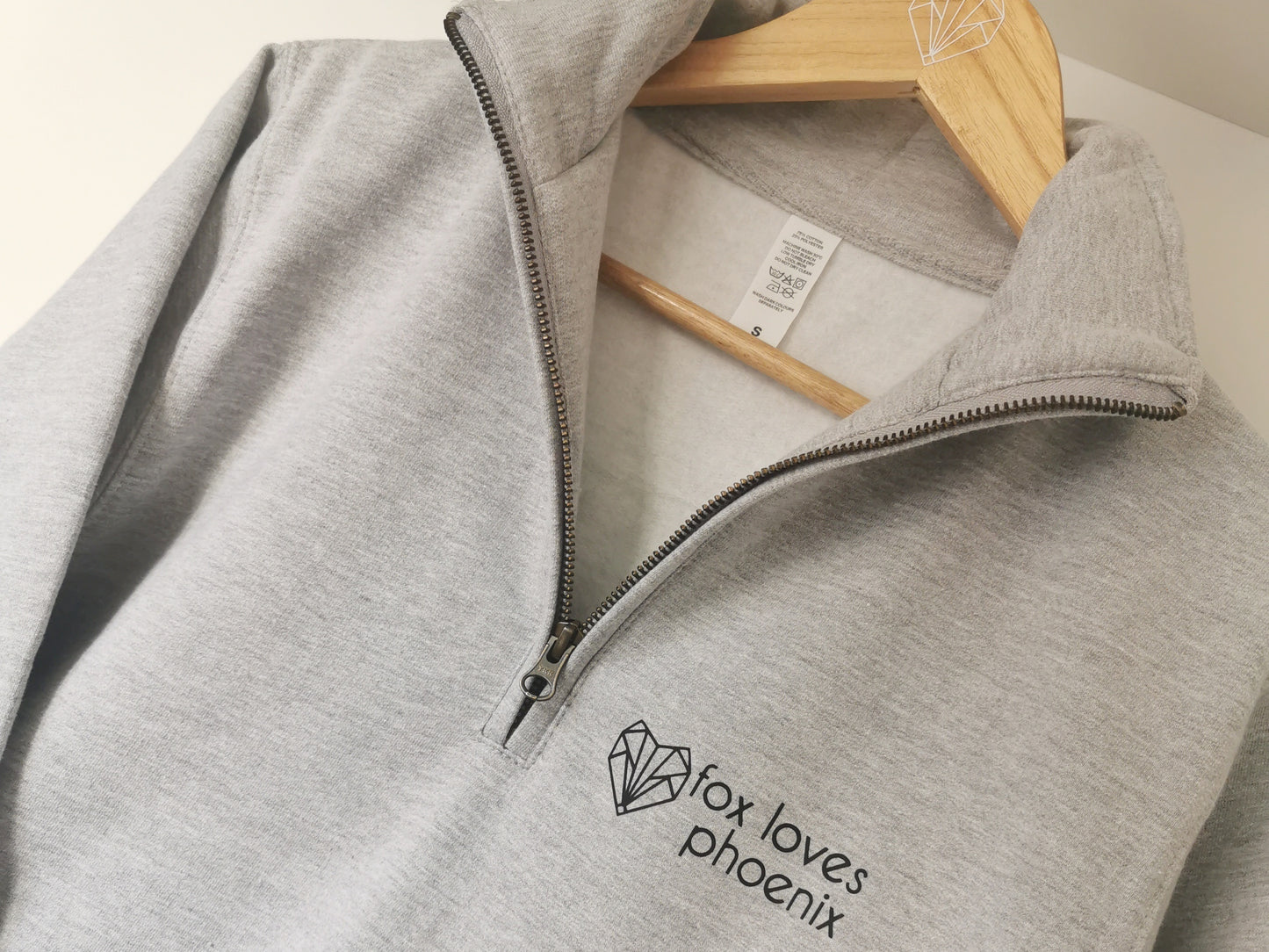 Fox Loves Phoenix Branded Unisex 1/4 Zip Sweatshirt