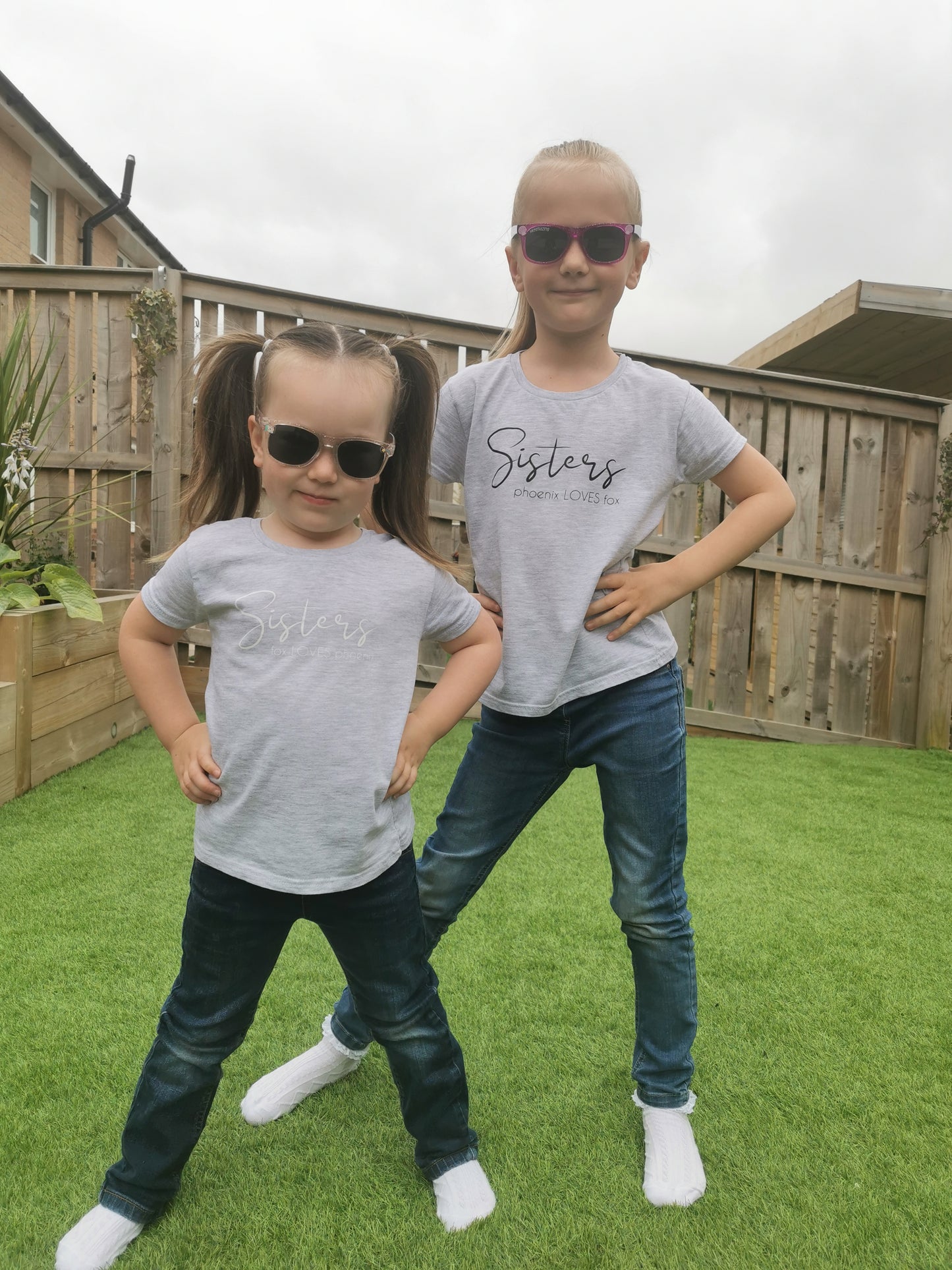Personalised Matching Sisters T-shirt Set