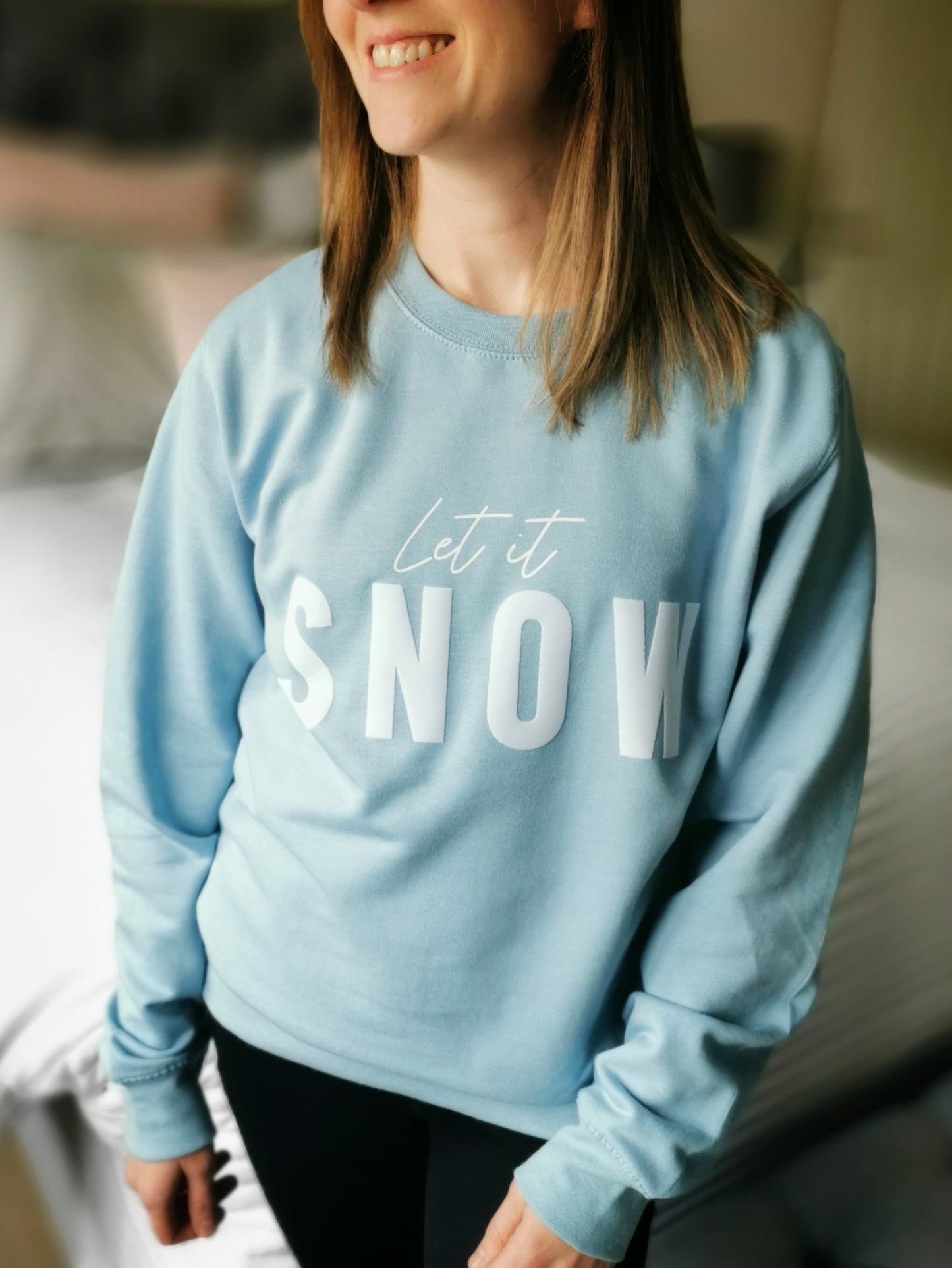 Let is Snow Ladies Sweatshirt