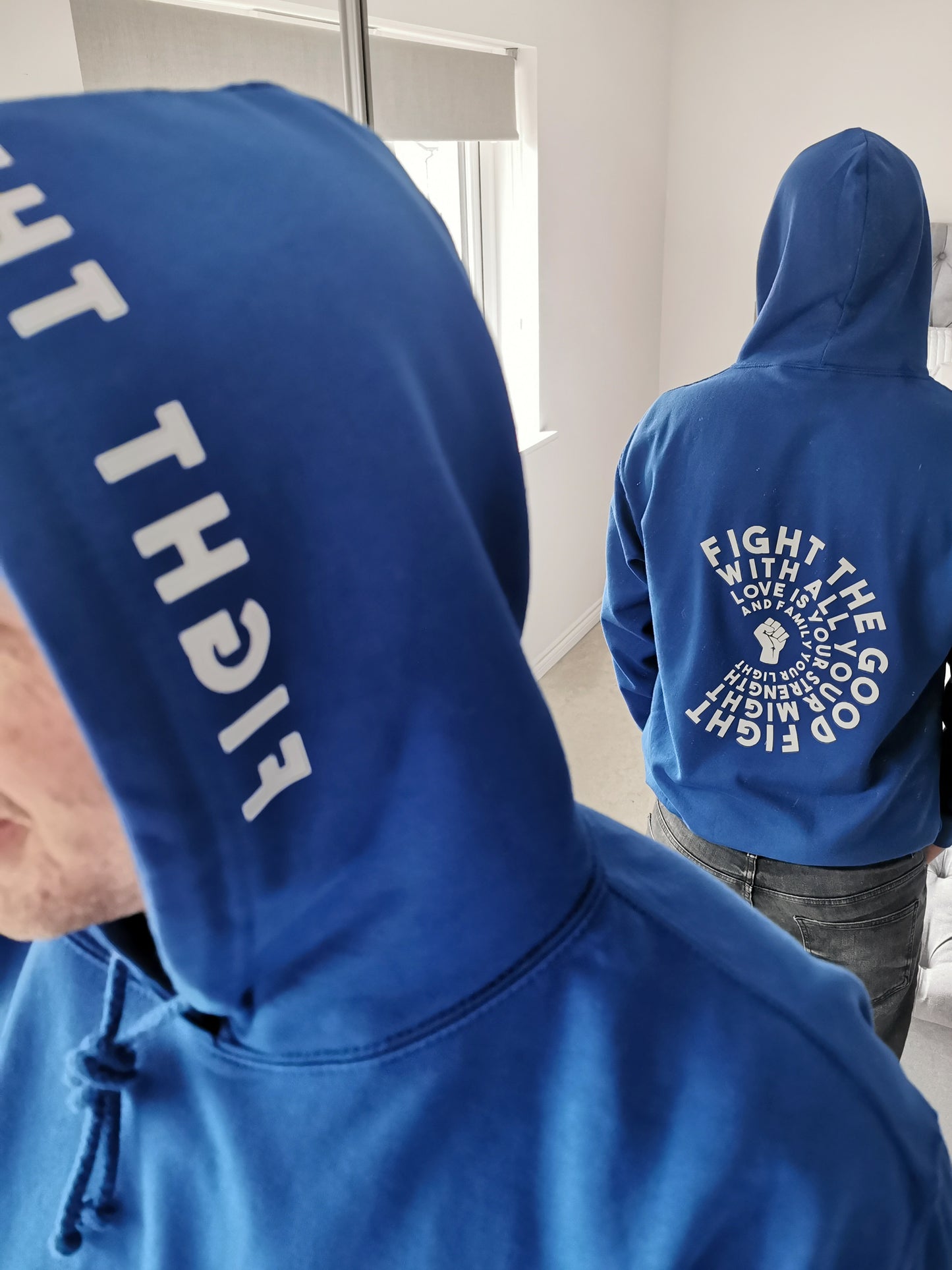 Fight The Good Fight Mens Hoodie