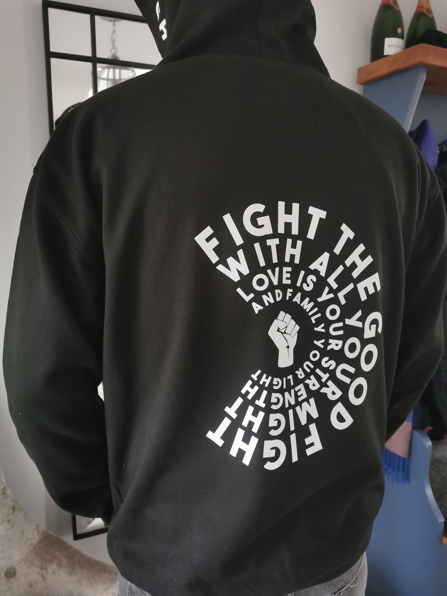 Fight The Good Fight Mens Hoodie