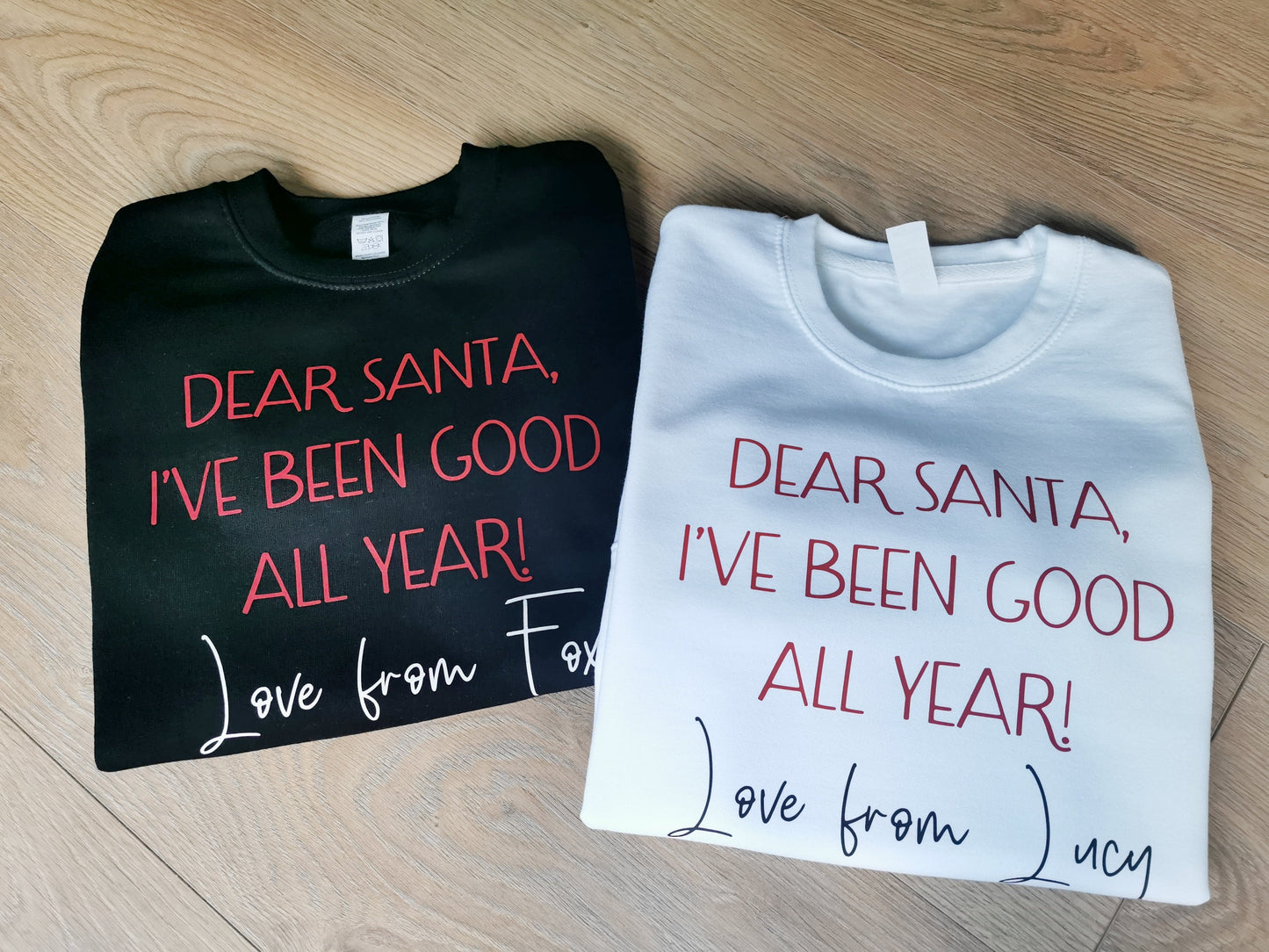 Personalised Dear Santa Ladies Sweatshirt