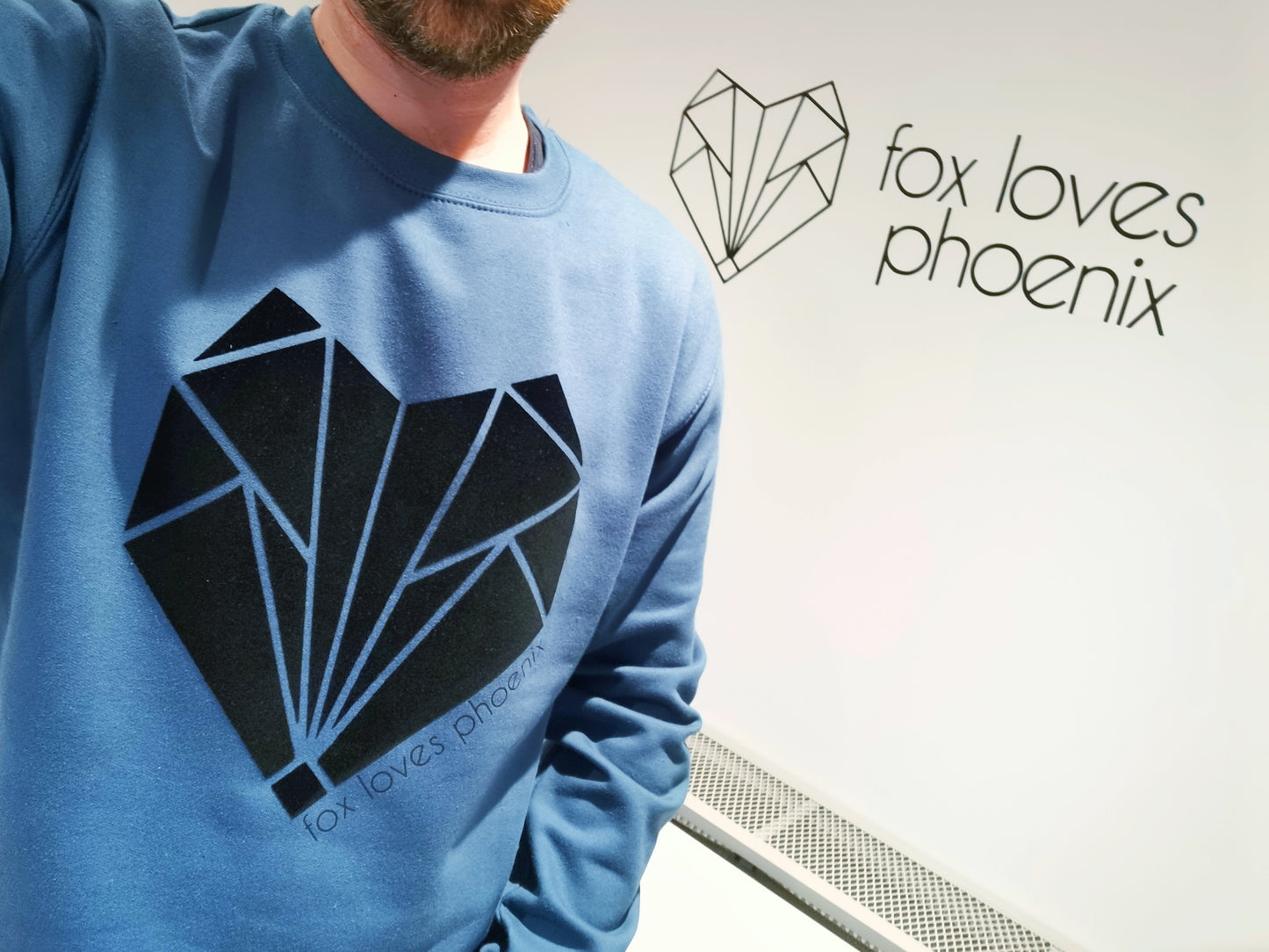 Fox Loves Phoenix Logo Mens Sweatshirt