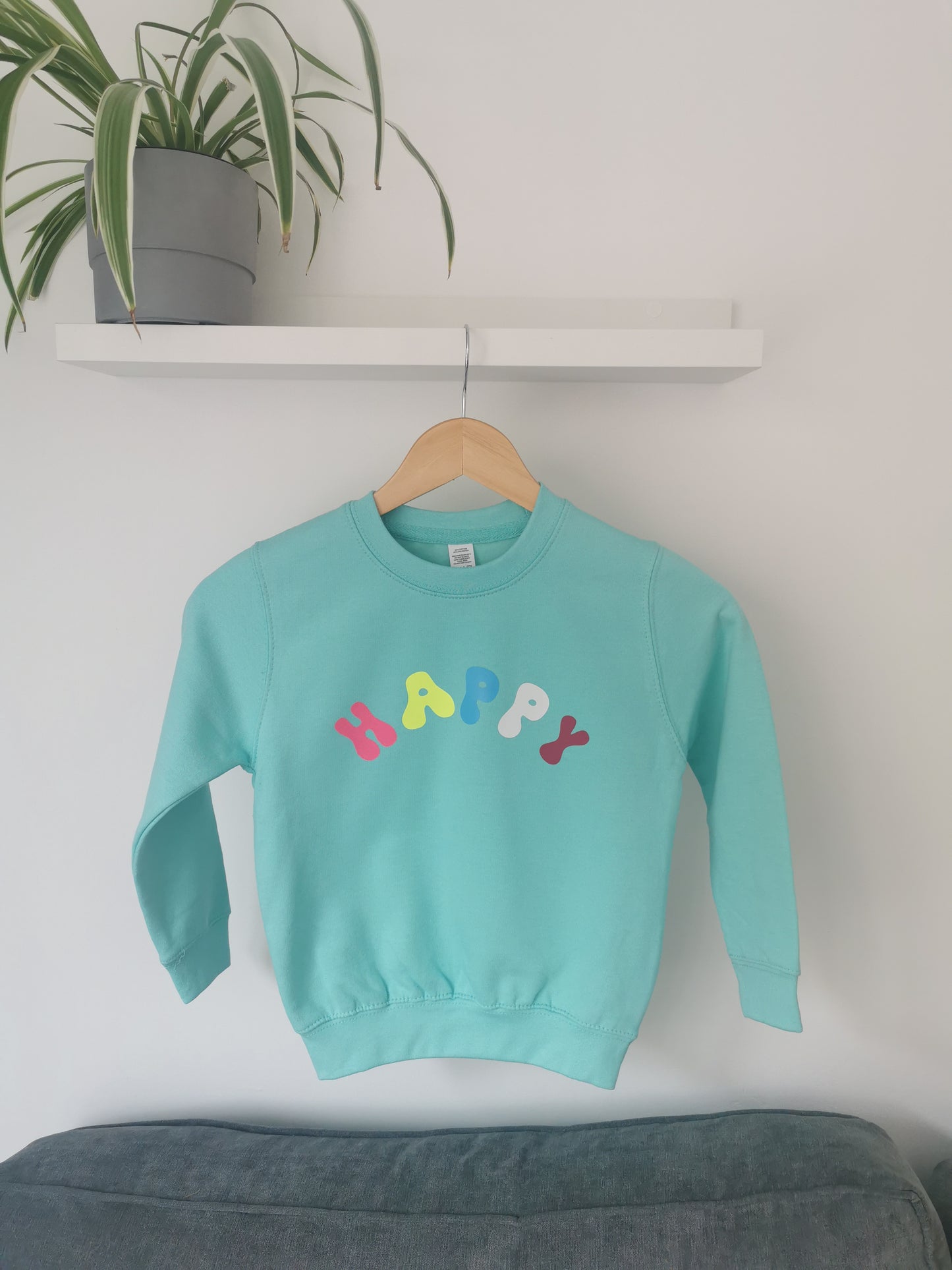 Happy Slogan Kids Sweatshirt