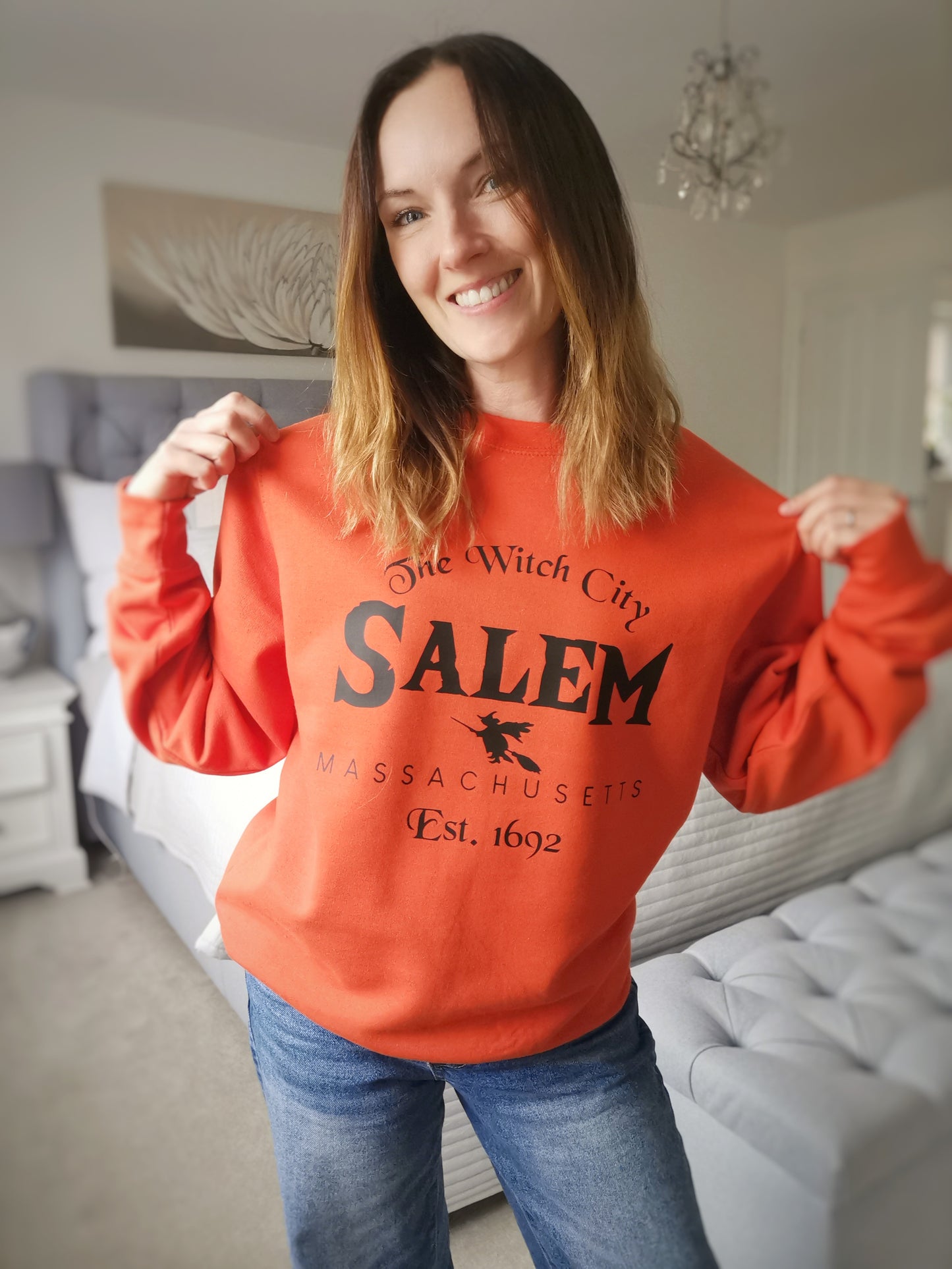 Salem The Witch City Halloween Sweatshirt