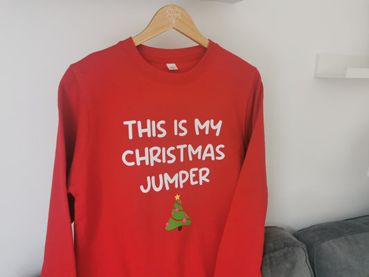 This Is My Christmas Jumper Ladies and Mens Sweatshirt