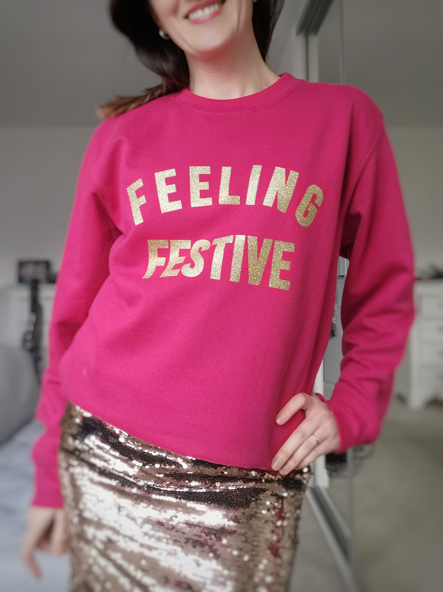 Feeling Festive Ladies Christmas Sweatshirt