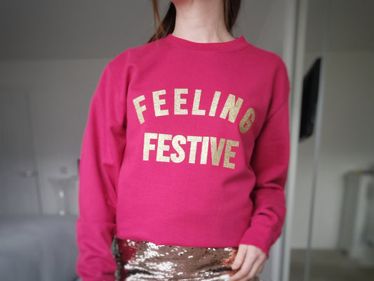 Feeling Festive Ladies Christmas Sweatshirt