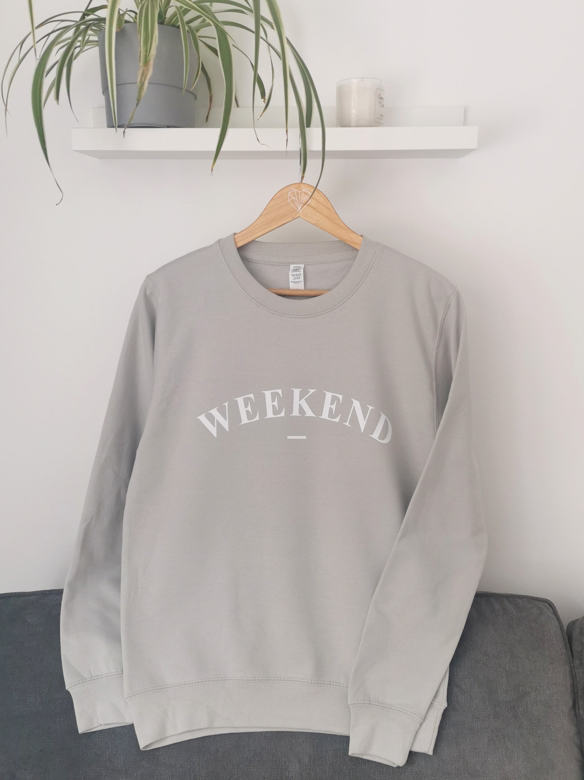 Weekend slogan sweatshirt sale