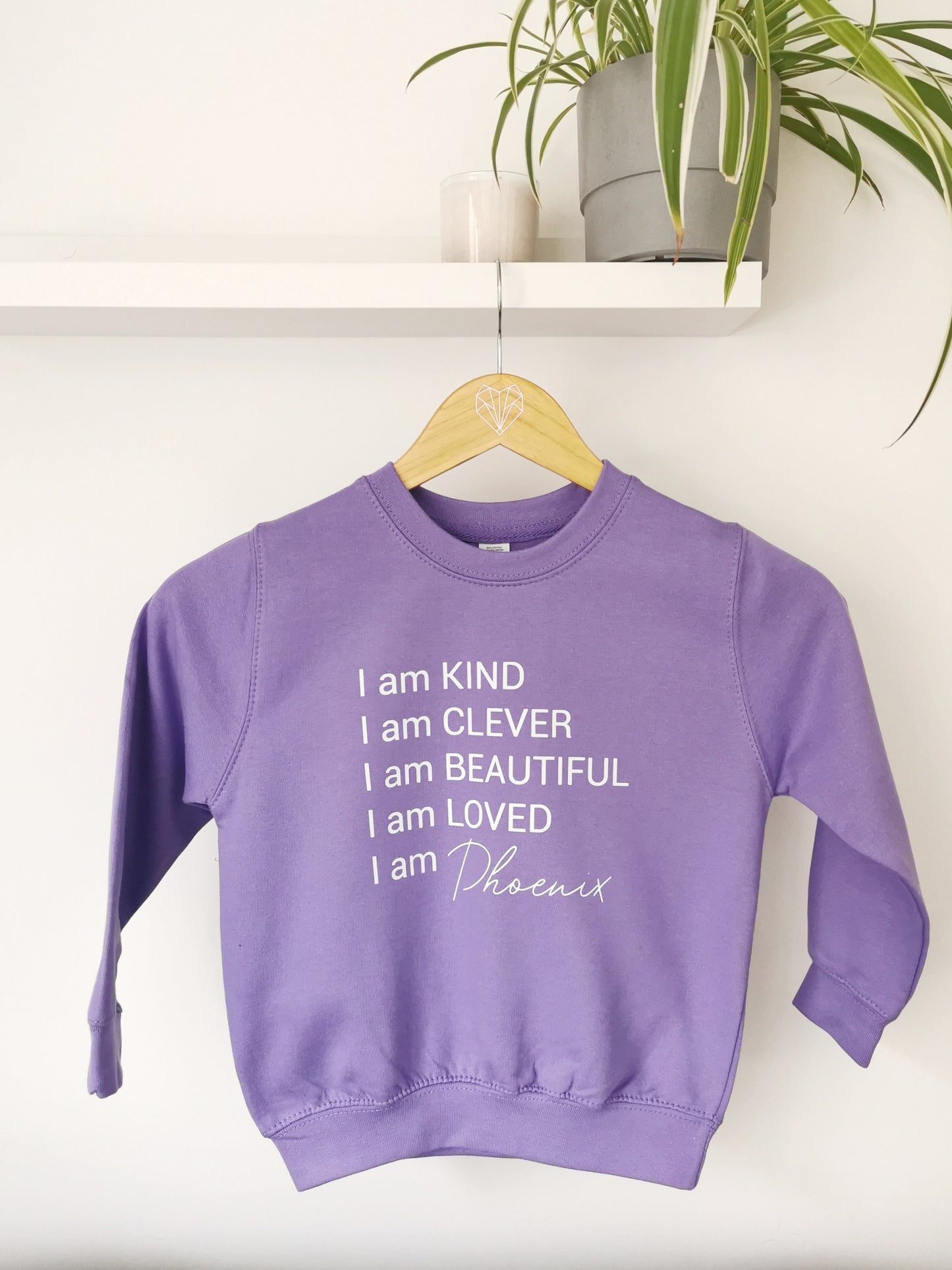 Positive Affirmations Kids Personalised Sweatshirt