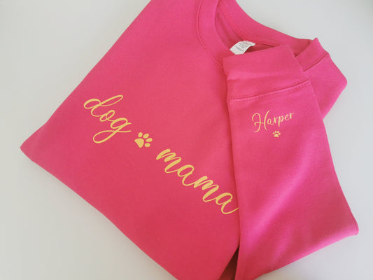 Dog Mama Personalised Ladies Sweatshirt