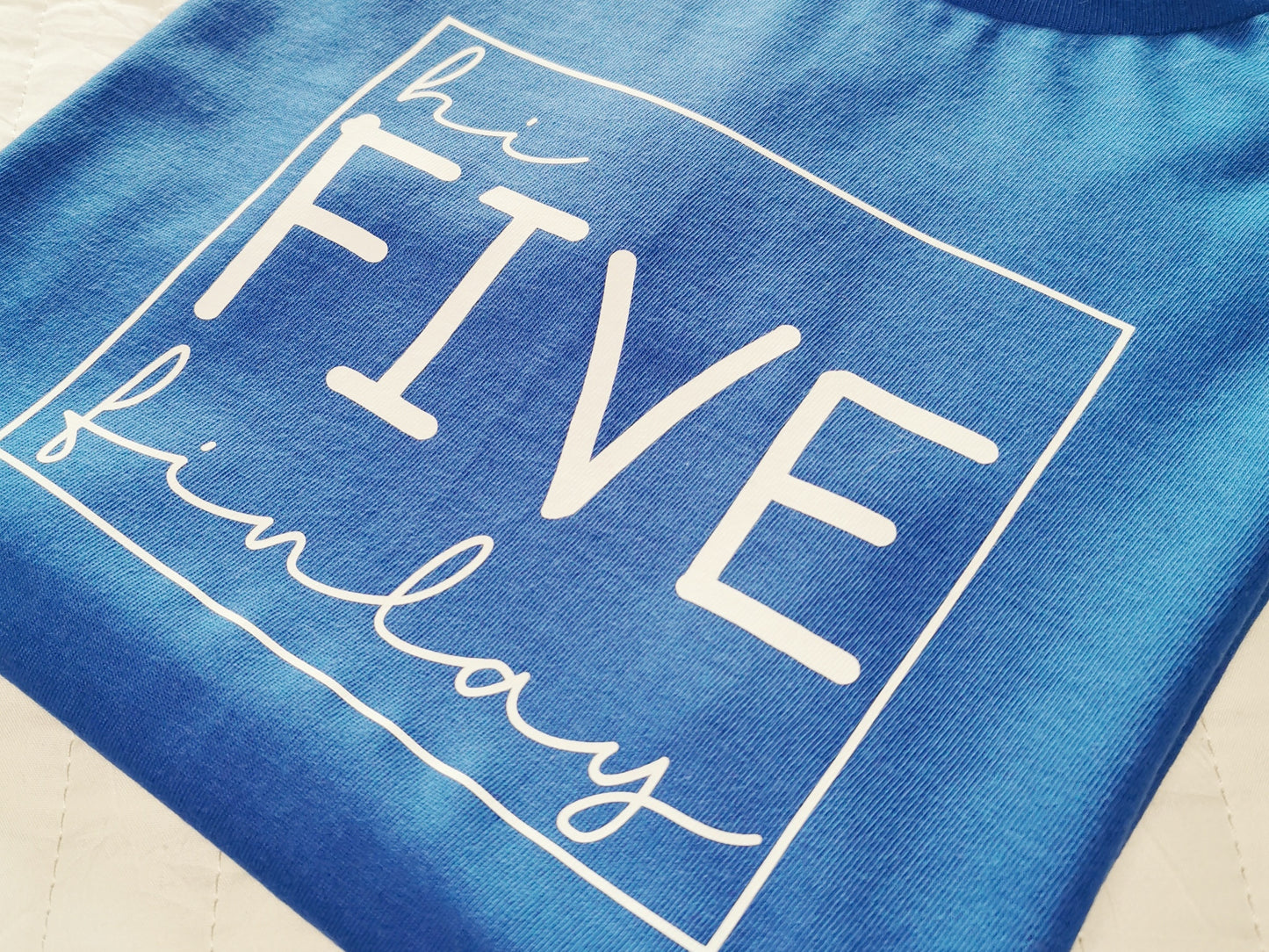 Personalised Hi Five T-shirt