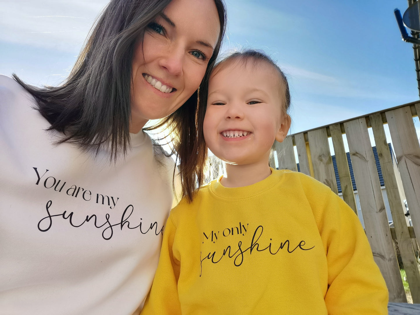 Matching 'You Are My Sunshine' Sweatshirt Set