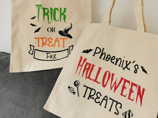 Personalised Halloween Tote Bag