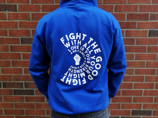 Fight The Good Fight Mens Hoodie