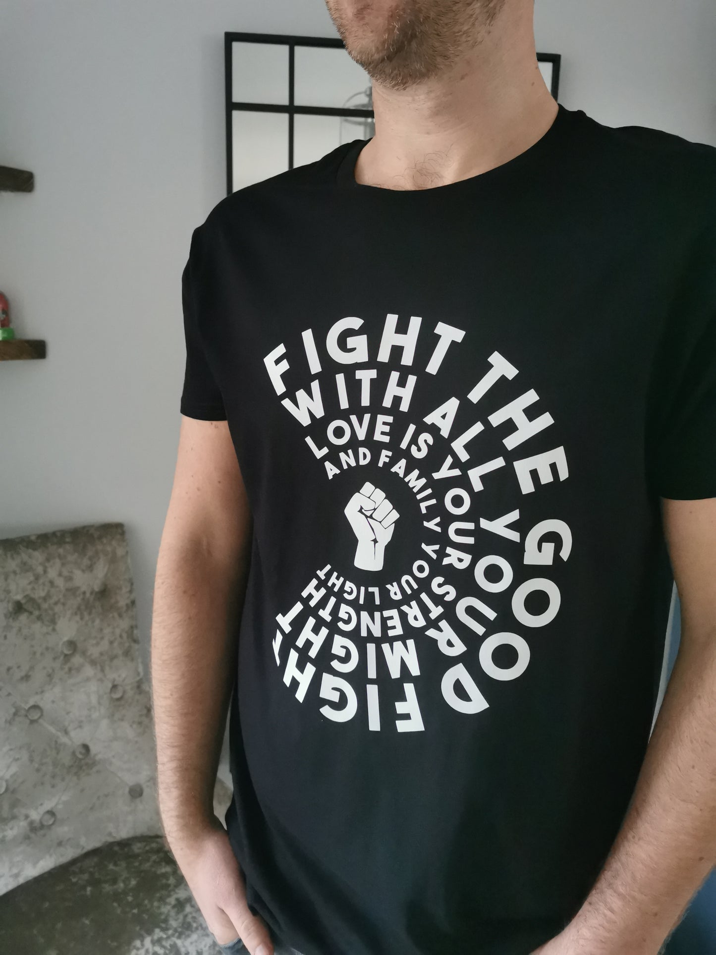 Fight The Good Fight Mens T-shirt