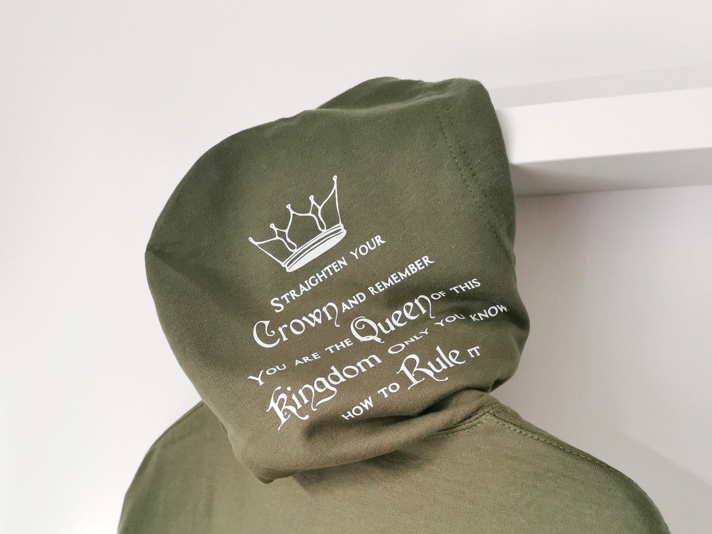 Straighten Your Crown Ladies Hoodie