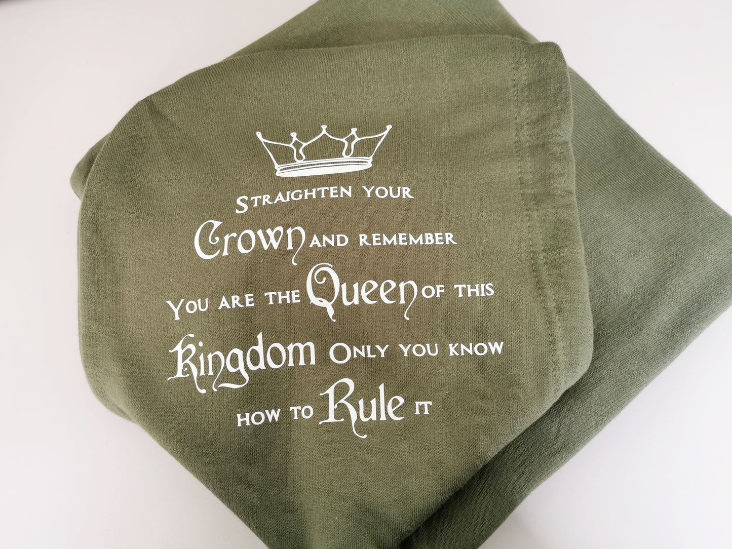 Straighten Your Crown Ladies Hoodie