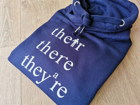 Grammar Police Ladies Cross Neck Hoodie