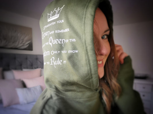 Straighten Your Crown Ladies Hoodie