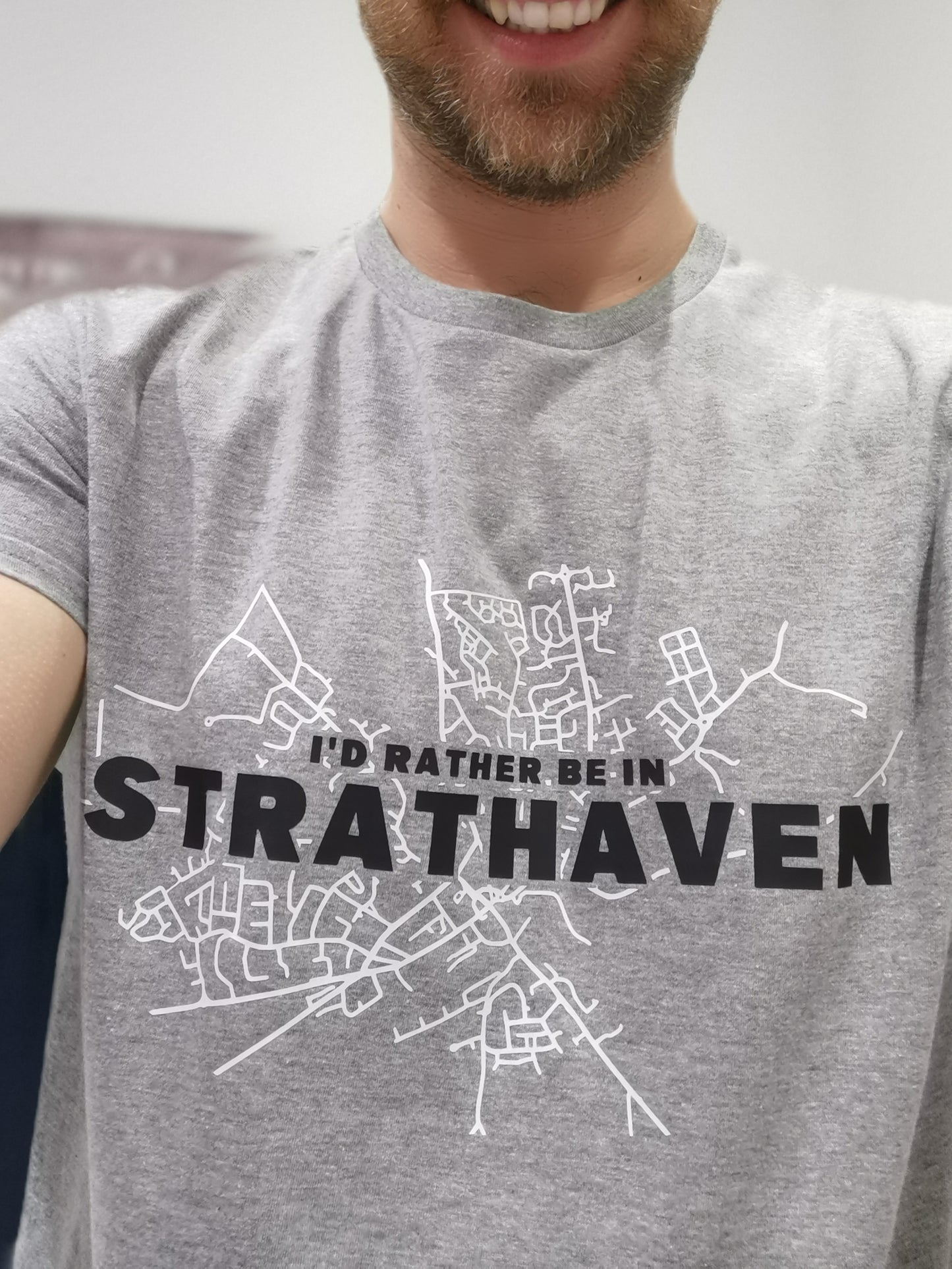 I'd Rather Be In Strathaven Mens T-shirt