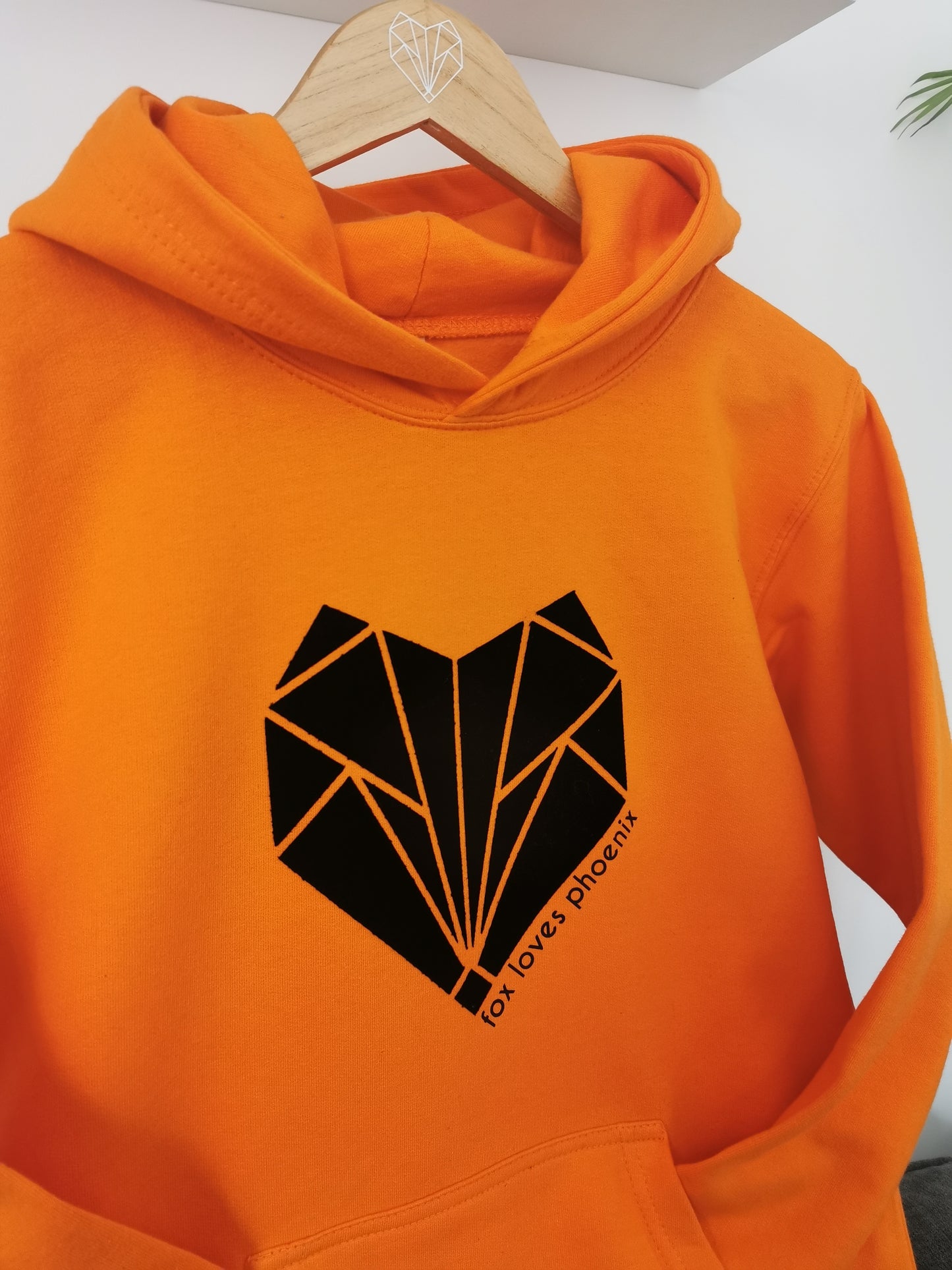 Fox Loves Phoenix Logo Kids Hoodie